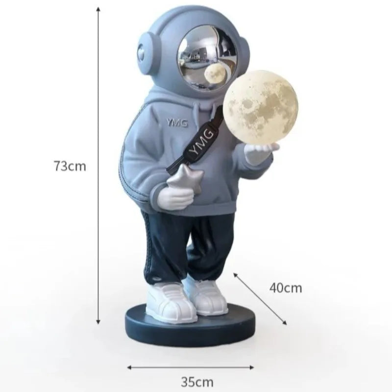 Astronaut Landing Resin Figurine | Modern Home Décor Sculpture Decorative Figurine Babs