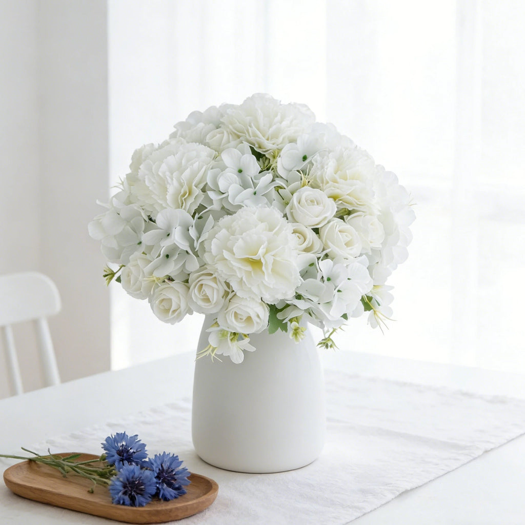 Artificial Silk Carnation Rose Bouquet – Wedding & Home Decor Artificial Flower Bouquet Babs