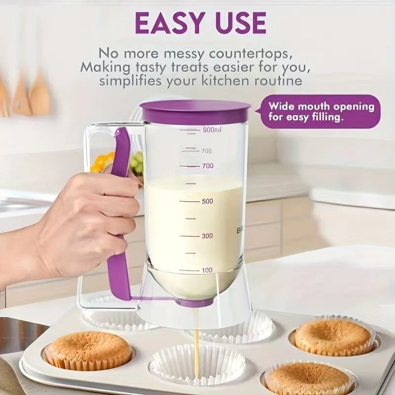 Cake Batter Divider Measuring Cup Dispenser – Even Layers Batter Dispenser Tool Babs