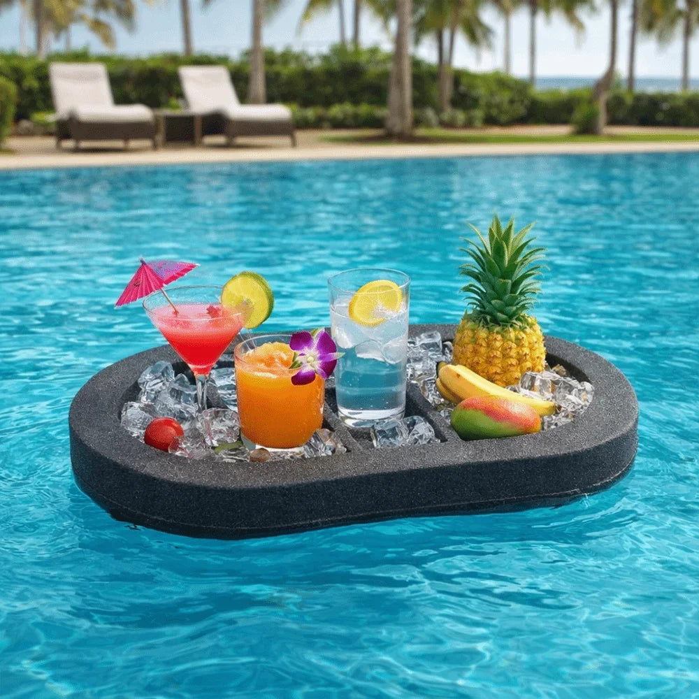 Pool Floating Drink Tray – Multi-Hole Waterproof Float Rack Pool Float Tray Babs