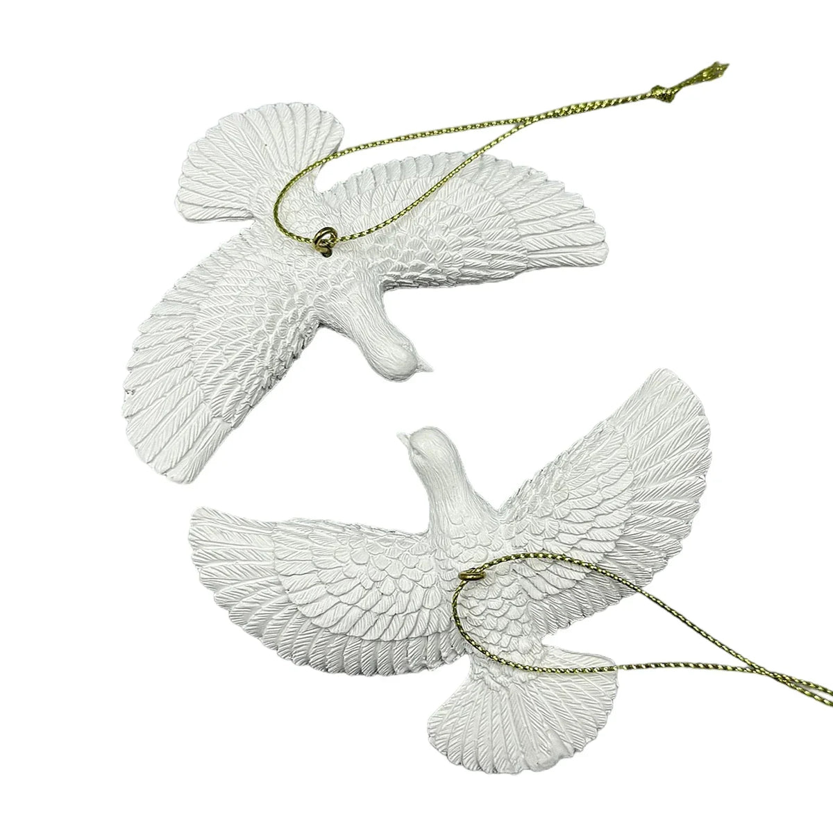 White Peace Dove Christmas Ornament | Friendship Gift Christmas Tree Ornament Babs 2 Pcs Doves
