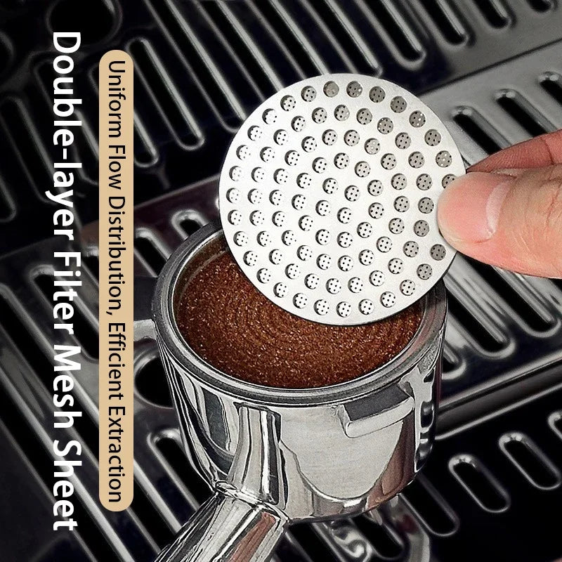 Reusable Coffee Puck Screen 51/53/58mm Stainless Steel Espresso Filter Espresso Filter Screen Babs