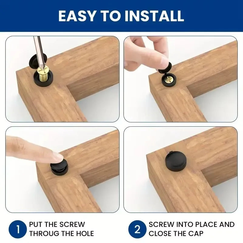 Plastic Screw Cover Caps M4/M3.5 Cabinet Hole Covers Set Screw Cover Caps Babs