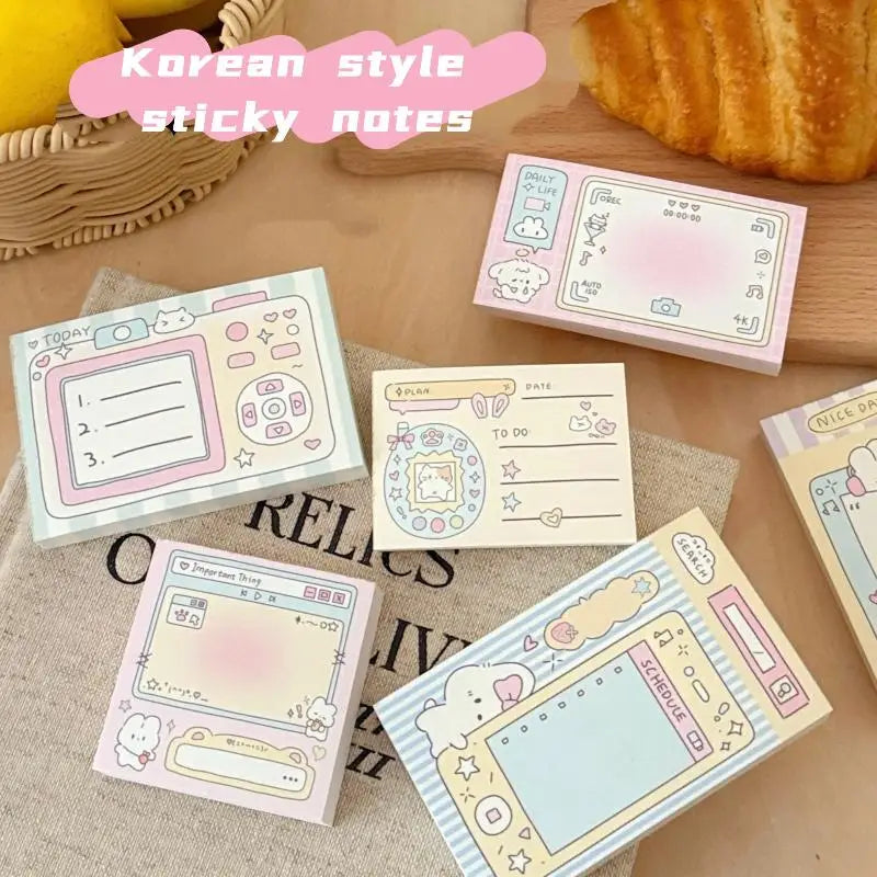 100-Sheet Cute Cartoon Tearable Memo Notepad – INS Style Memo Notepad Babs