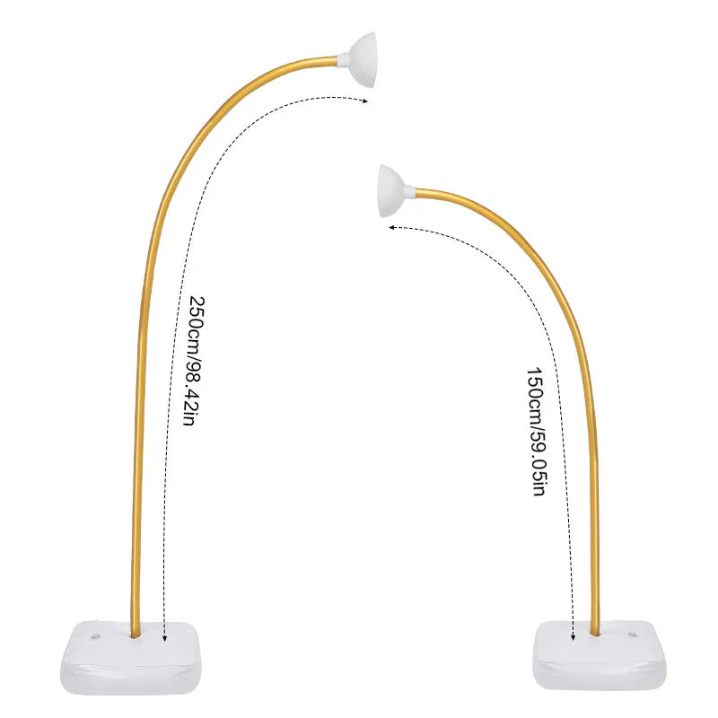 2-Set Balloon Arch Stand Frame Kit with Base | Party Decor Balloon Arch Stand Kit Babs 2sets gold Others
