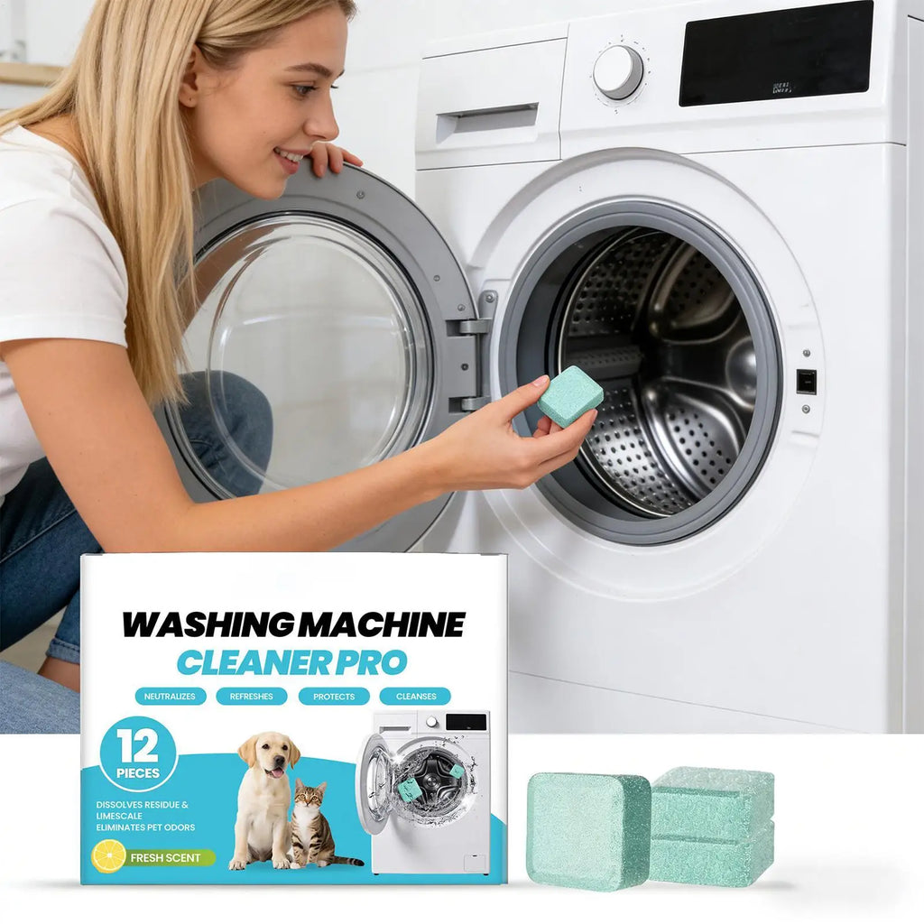 Washing Machine Cleaner Tablets for Pet Owners – 12pk Washing Machine Cleaner Babs