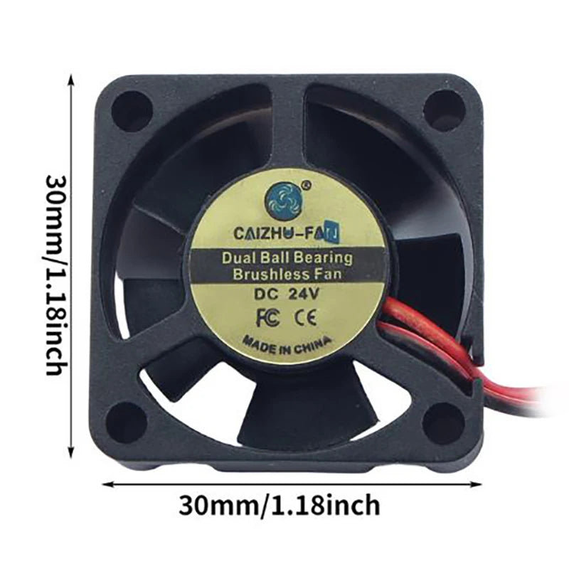 Flashforge Adventurer 5M Pro 3010 Fan 24V – Hotend Cooling 3D Printer Cooling Fan Babs Onesize