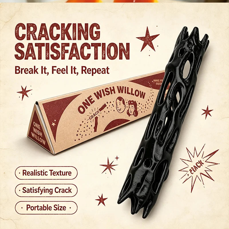 3D Printed Black Willow Magic Stick Ornament – Retro Gift Decorative Figurine Babs