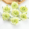 Silk Rose Artificial Flowers – Wedding, Home & DIY Décor Artificial Silk Roses Babs green 20 pcs