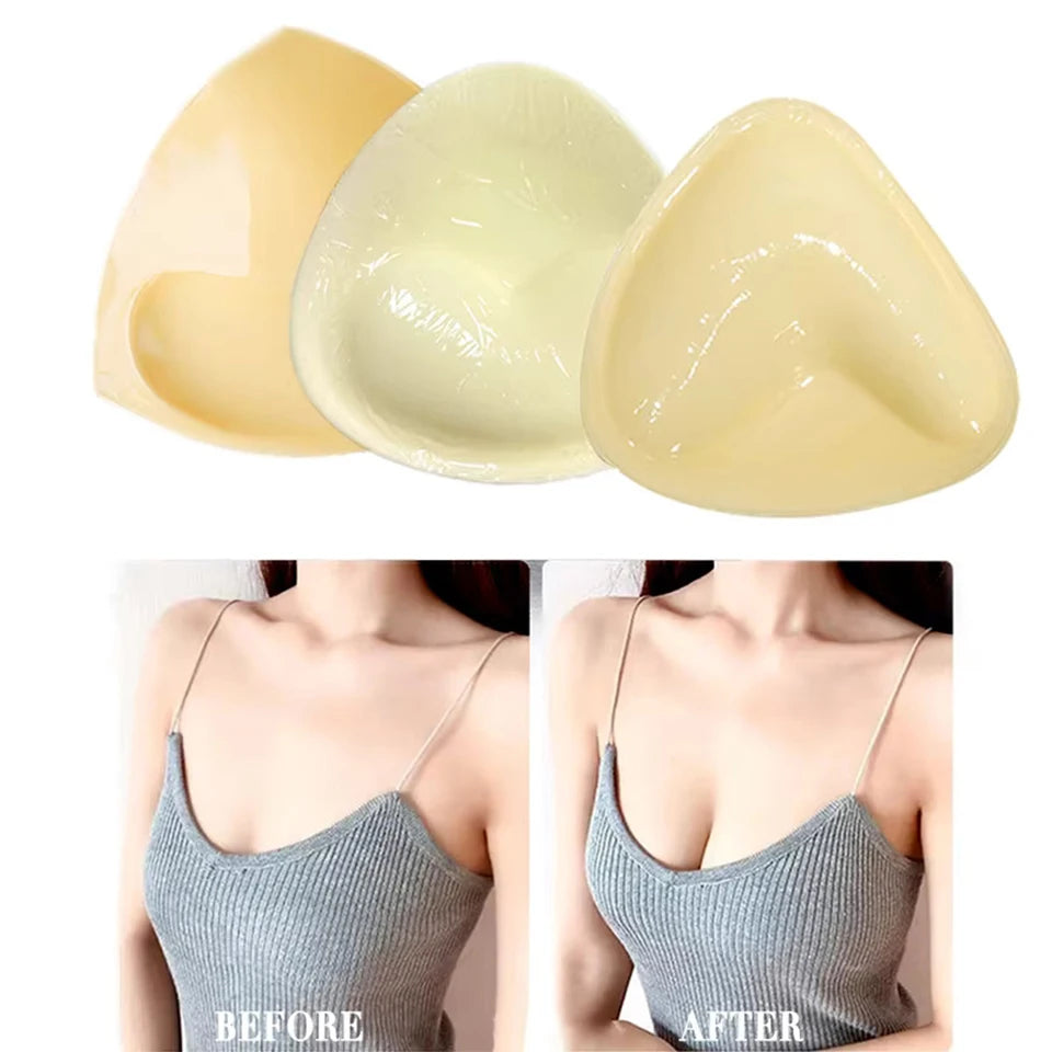 Sticky Bra Pads Inserts – Reusable Adhesive Push Up Enhancers Bra Inserts & Pads Babs