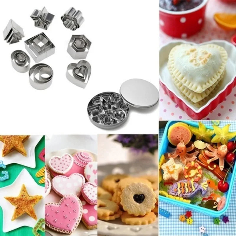 24-Piece Stainless Steel Mini Cookie Cutter Set | Baking Molds Cookie Cutter Set Babs