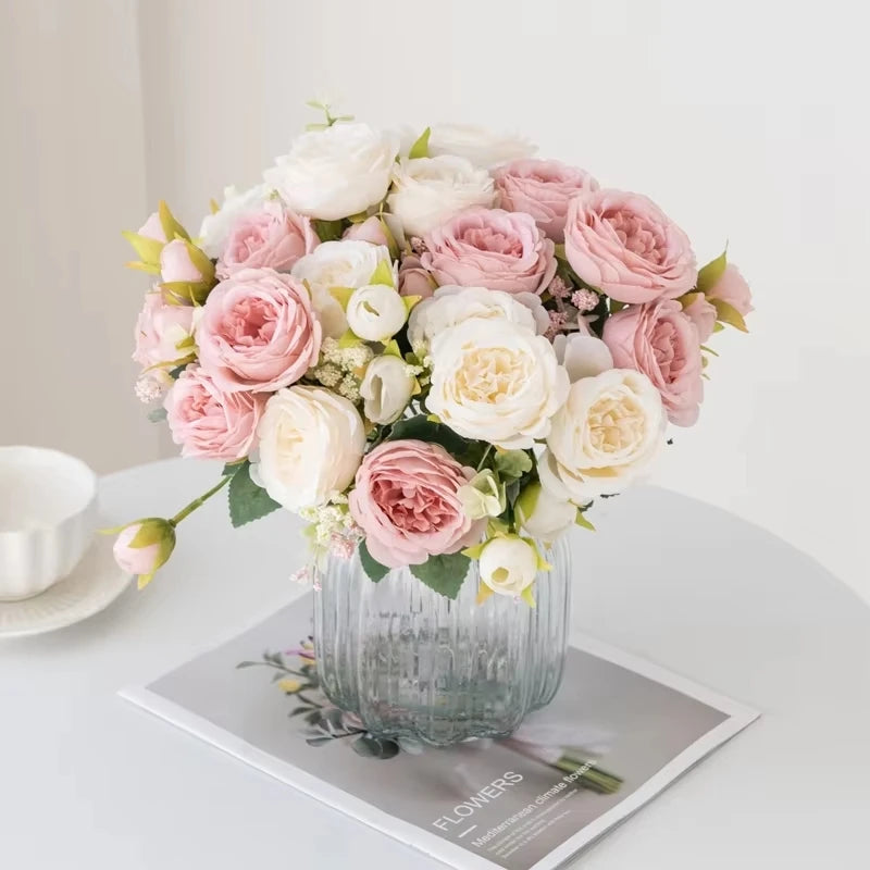 Artificial Silk Peony Bouquet – Wedding, Home Décor & Gifting Artificial Flower Bouquet Babs
