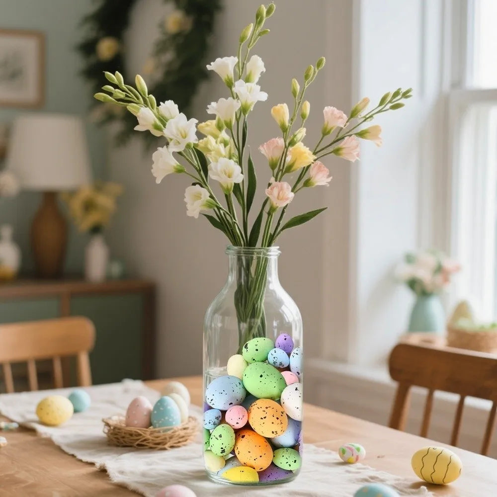 200Pcs Colorful Foam Easter Eggs – DIY Craft & Basket Filler Easter Craft Decoration Babs