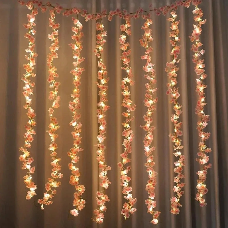 Artificial Silk Sakura Flower Vine – Wedding & Home Decor Artificial Flower Vine Babs