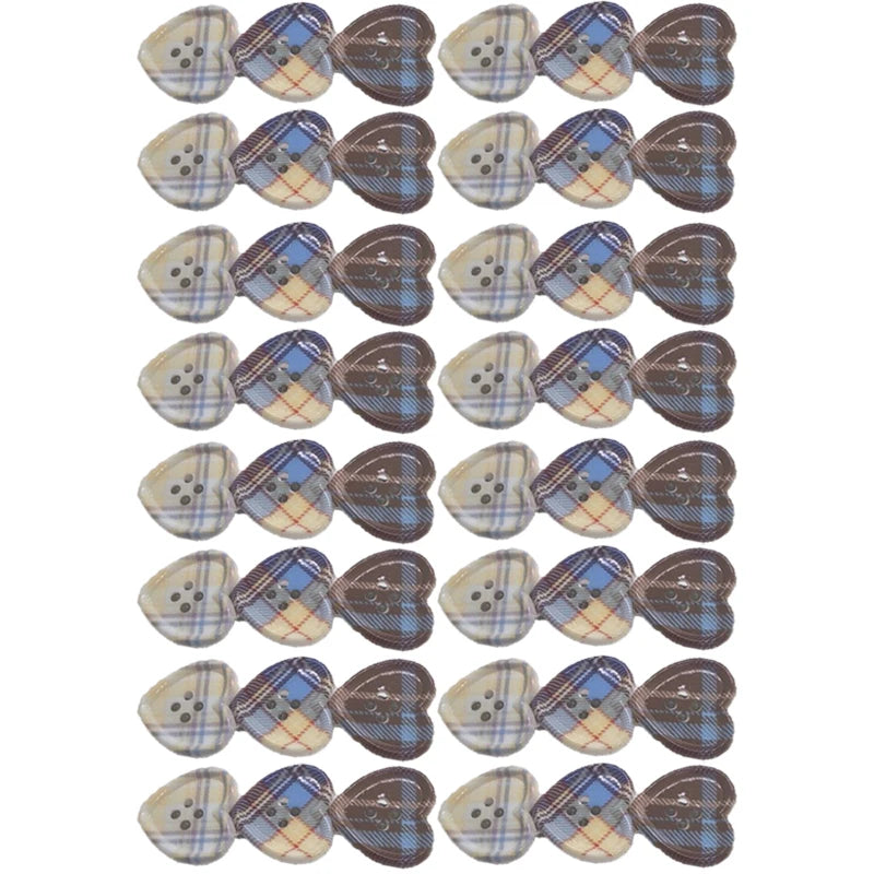 Sweet Check Love Button Duckbill Hair Clip – Y2K Style Hair Clip Barrette Babs 16P-3