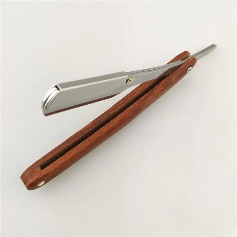 Handmade Wooden Handle Straight Razor – Double Edge Blade Straight Razor Babs