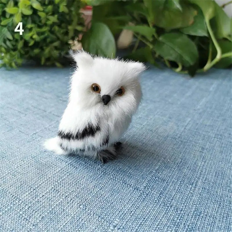 Cute Furry Owl Ornament – Christmas Bird Home Decor Gift Holiday Ornament Babs 4