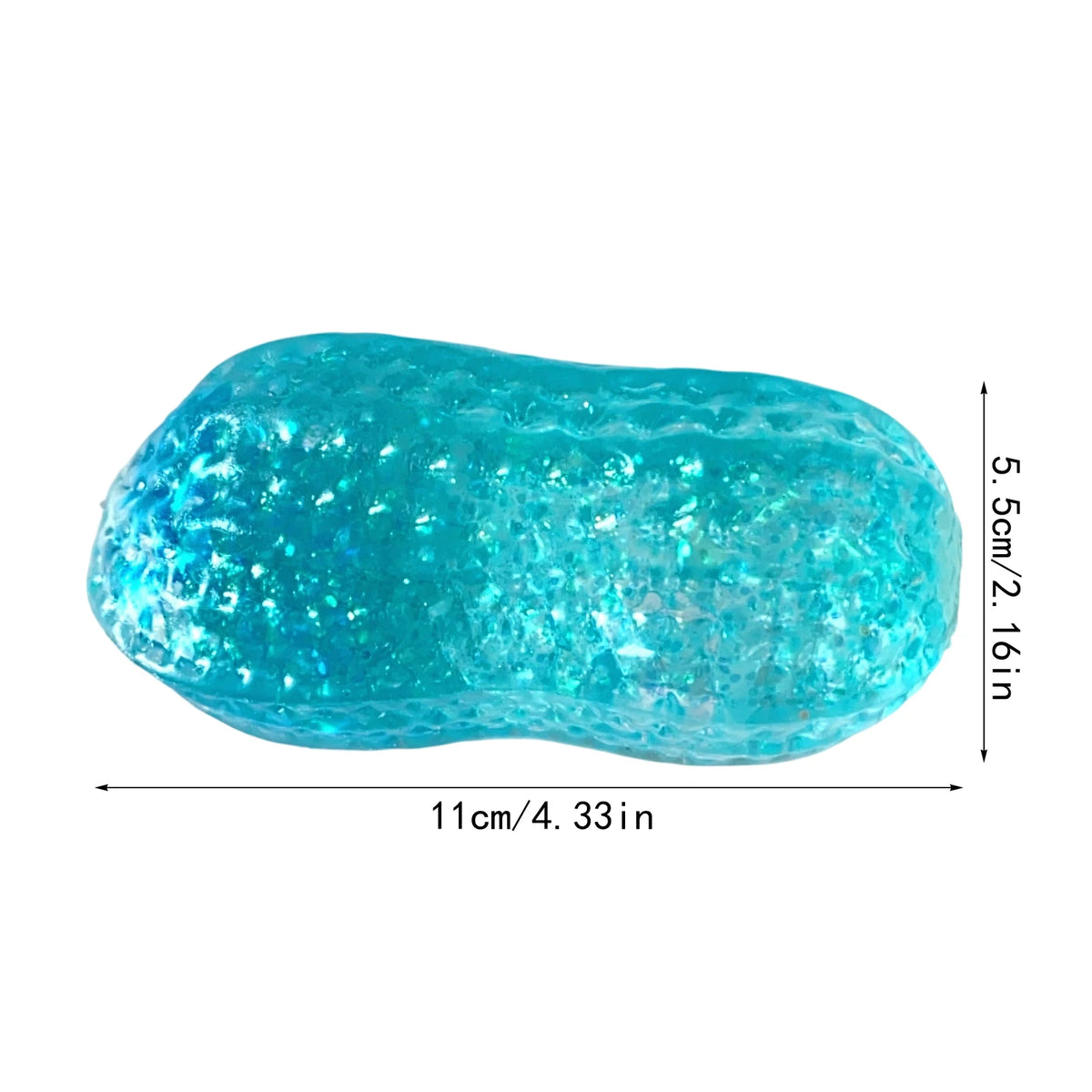 Glitter Peanut Squishy Toy – Slow Rising ASMR Sensory Fidget Squishy Fidget Toy Babs