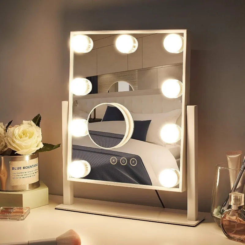 Oeny Smart Makeup Mirror with LED Fill Light & Magnifier LED Makeup Mirror Babs