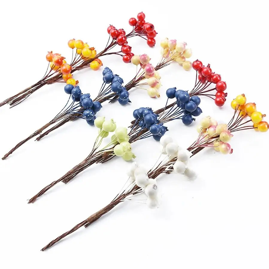 Artificial Pomegranate Flowers 5/10pcs – Wedding & Home Decor Artificial Flowers Babs