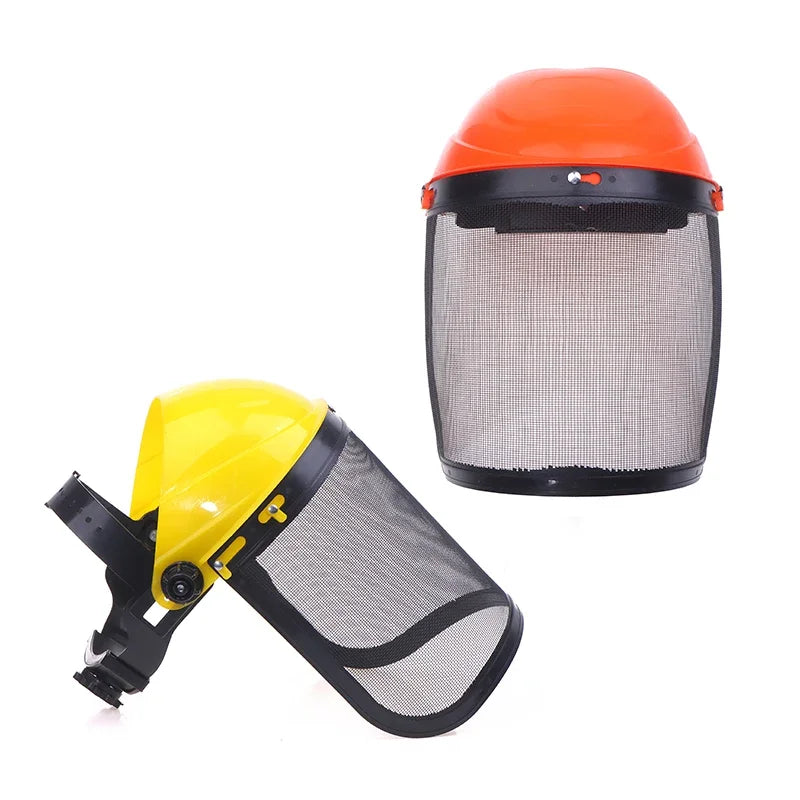 Grass Trimmer Safety Helmet Full Face Mesh Shield Safety Helmet Babs