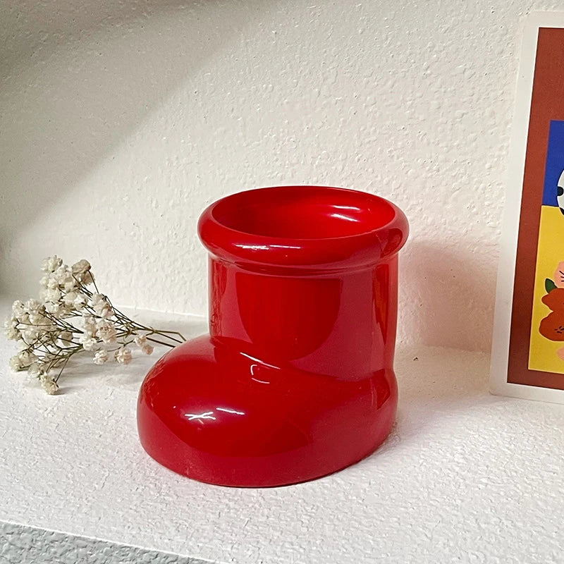 Christmas Red Boots Pen Holder & Multi-Use Desk Organizer Desk Organizer Babs A1