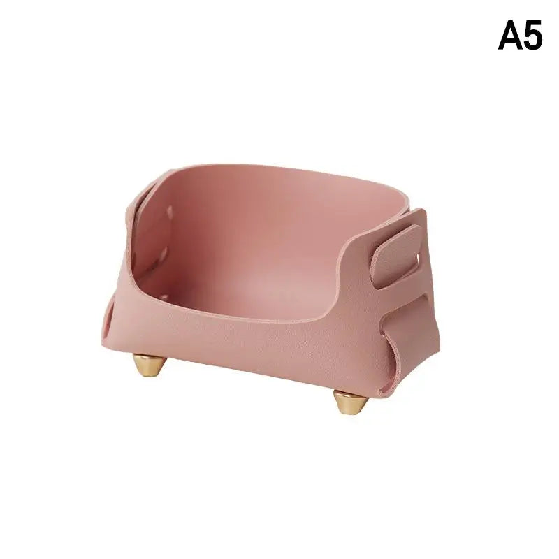 PU Leather Desktop Business Card Holder & Sign Display Stand Business Card Holder Babs A5