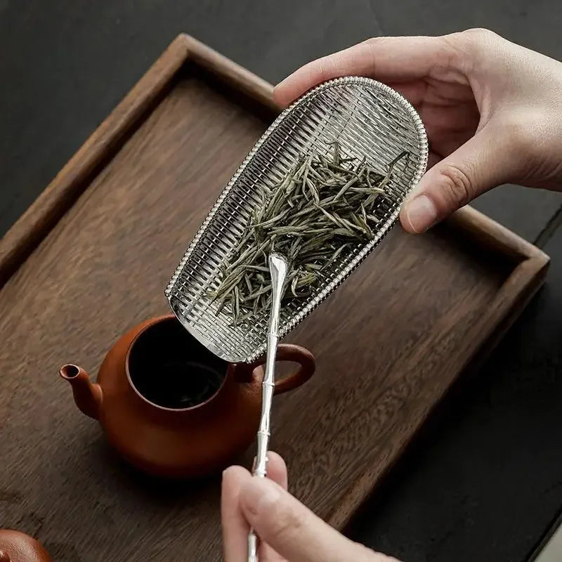 2Pcs Alloy Kung Fu Tea Scoop Set – Handmade Tea Shovel Tools Tea Ceremony Tools Babs