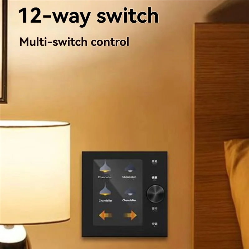 Tuya WiFi Zigbee Smart Switch Panel – 12-Way Lights & Scenes Smart Switch Panel Babs
