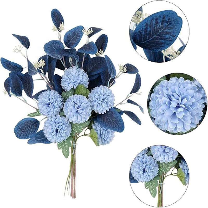 45cm Silk Artificial Chrysanthemum Bouquet for Home & Weddings Artificial Flower Bouquet Babs