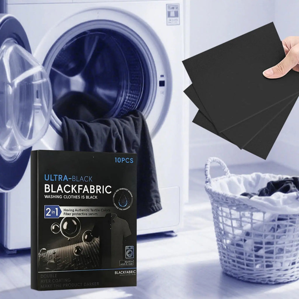 10-Pack Black Fabric Dye Restorer Sheets – Color Booster Fabric Dye Sheets Babs