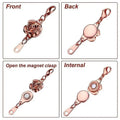 4pcs Rose Magnetic Clasp Set – DIY Necklace Jewelry Buckle Jewelry Magnetic Clasp Babs rose gold 4pc