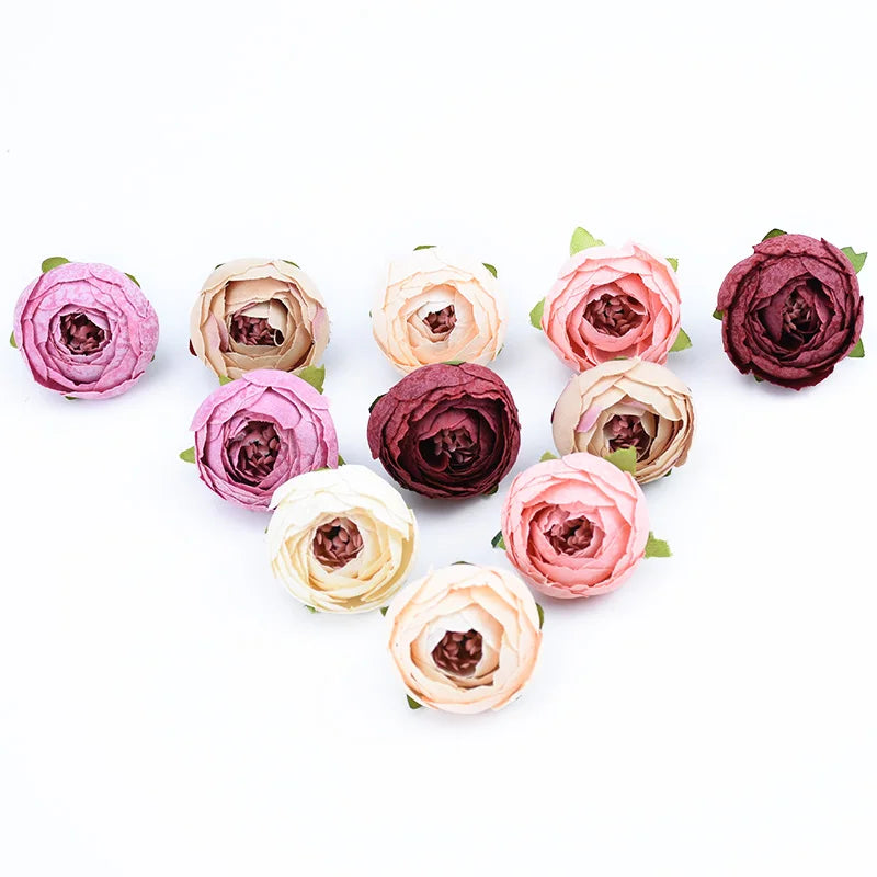 Silk Tea Rose Artificial Flowers for Wedding, Wreath & DIY Crafts Artificial Silk Flowers Babs