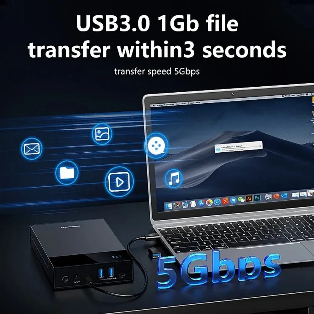 USB 3.0 External HDD Enclosure 2.5/3.5" SATA SSD Hard Drive Hard Drive Enclosure Babs