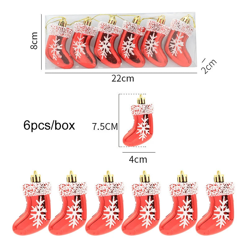 6-Piece Christmas Candy Tree Ornaments Set – Holiday Pendants Christmas Tree Ornaments Babs L