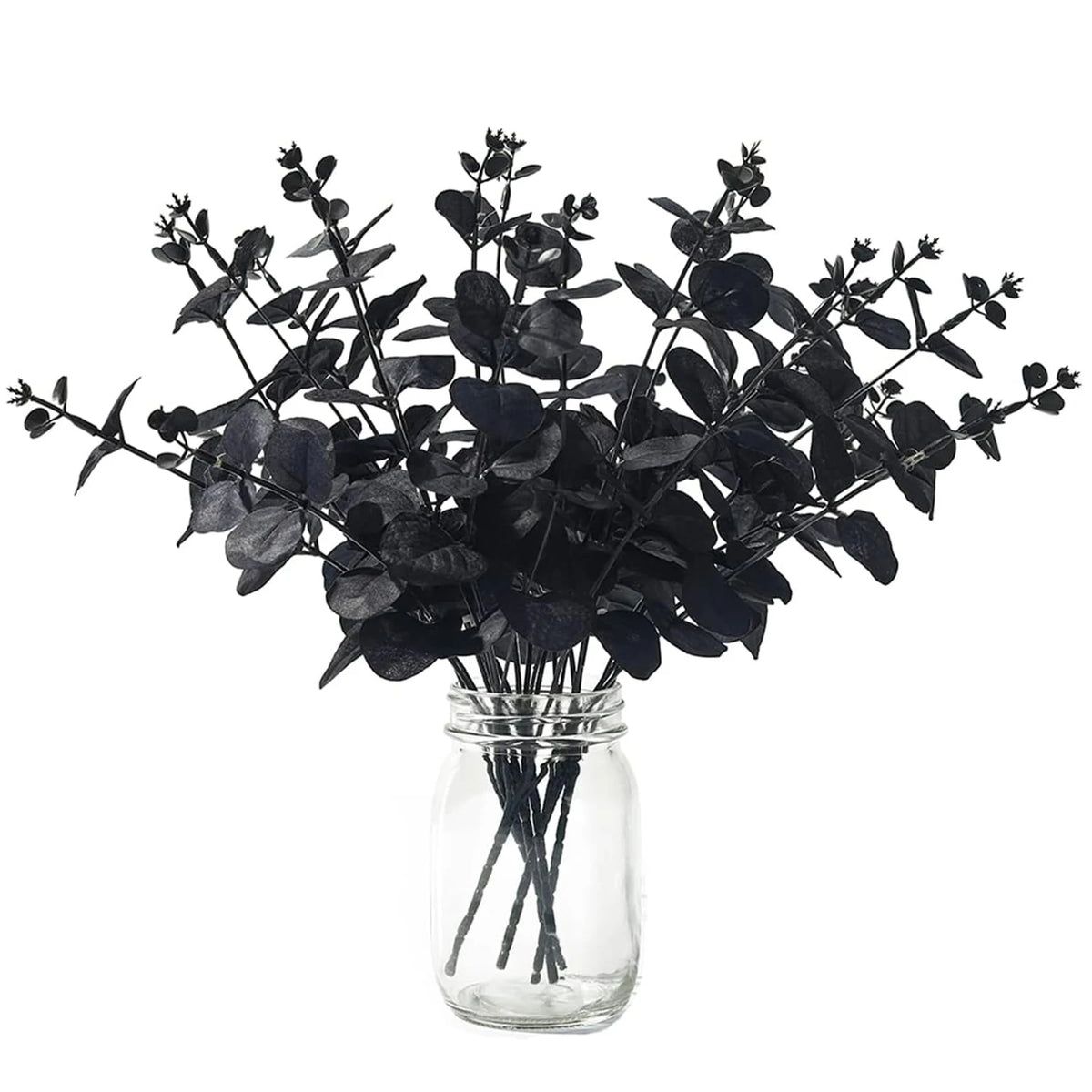 Artificial Money Leaf Vine Stems – Wedding & Home Décor Artificial Plant Stems Babs black 5pcs