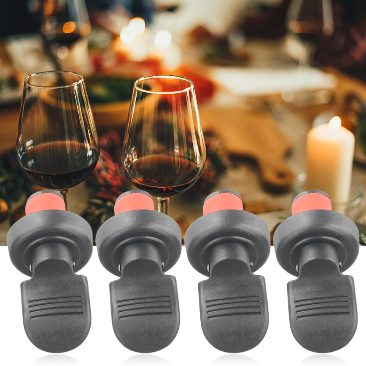 Hand Press Wine Bottle Stopper – Airtight Rubber Seal Cap Wine Bottle Stopper Babs