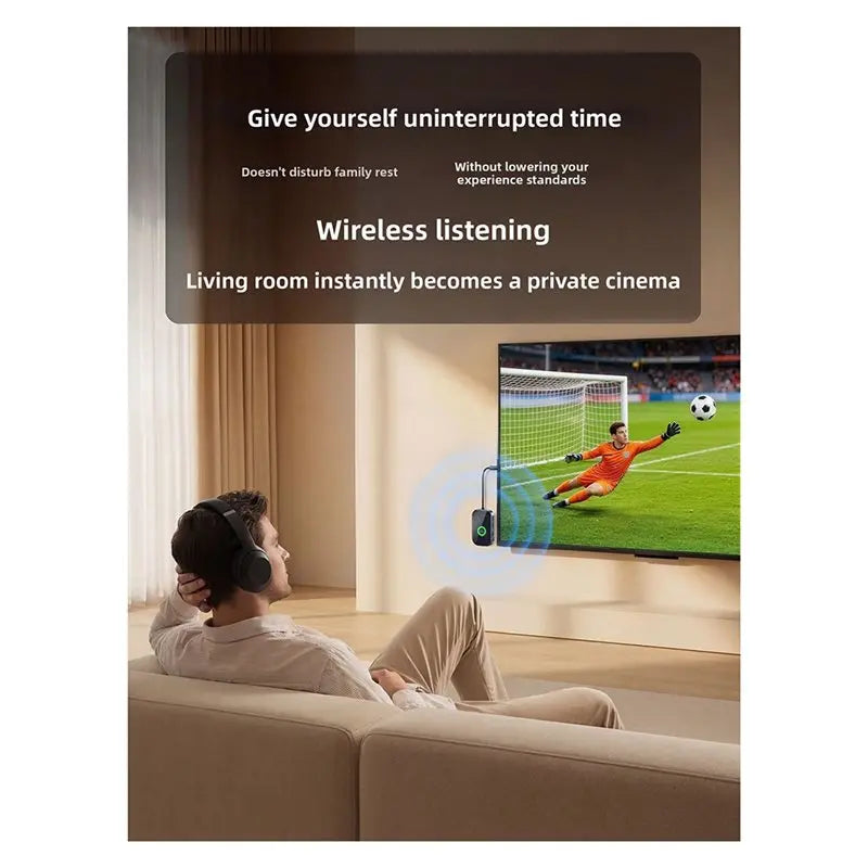 Wireless Bluetooth Audio Adapter – AUX, TV & Headphone, Type-C Bluetooth Audio Adapter Babs