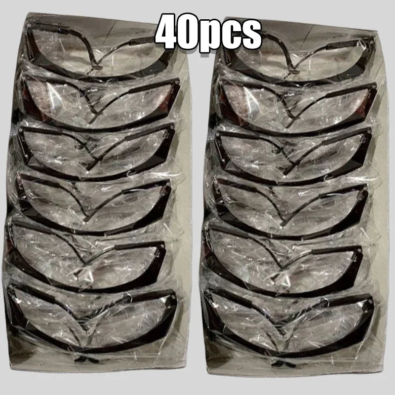 40-Pack Safety Goggles – Anti-Fog, Dustproof & Windproof Safety Goggles Babs black
