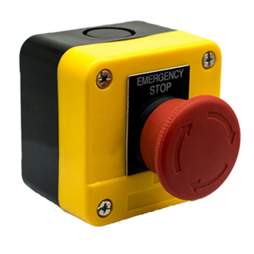 10A Latching E-Stop Push Button Switch 1NC 22mm CNC Emergency Stop Emergency Stop Switch Babs A