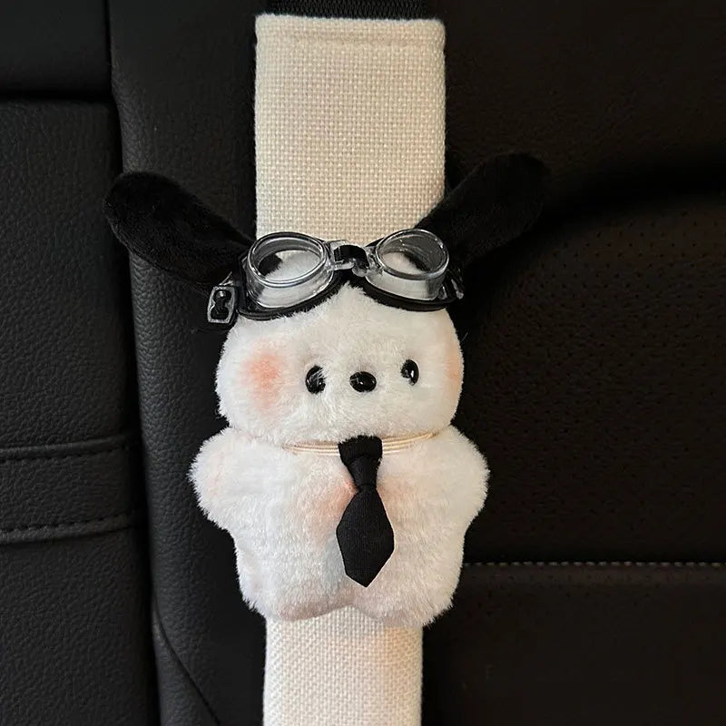 Anime Puppy Plush Car Seat Belt Shoulder Pad Cover Seat Belt Cover Babs B
