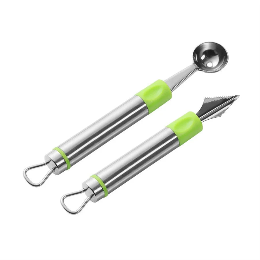 Stainless Steel Melon Baller & Fruit Scoop Carving Tool Melon Baller Tool Babs