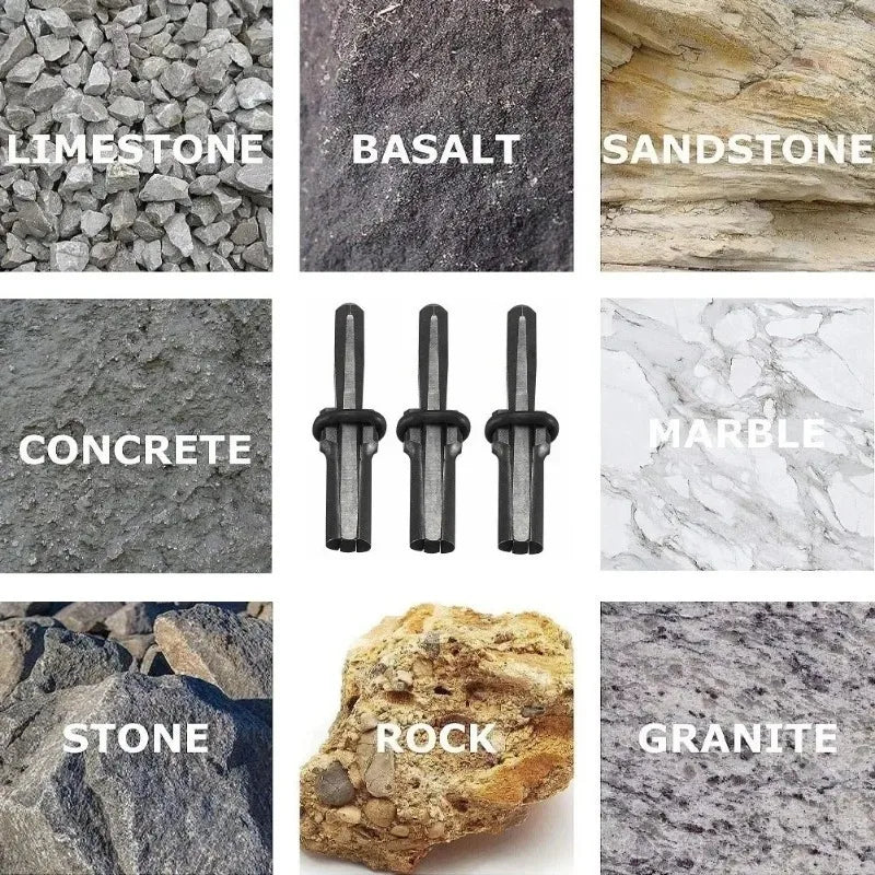 5-Piece Wedge & Feather Shims – Stone Splitting Tools Stone Splitting Tools Babs