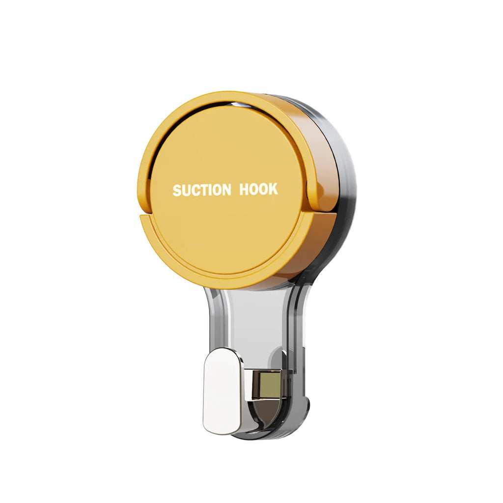 Reusable Suction Cup Hooks – Waterproof Bathroom Wall Hooks Suction Cup Hook Babs Yellow