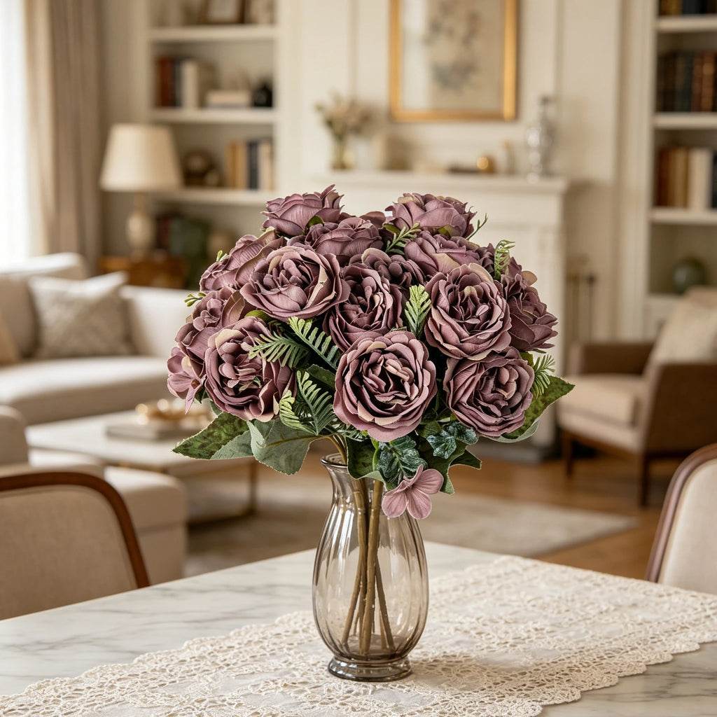 Artificial Silk Peony Bouquet – Wedding & Home Décor Flower Artificial Flower Bouquet Babs