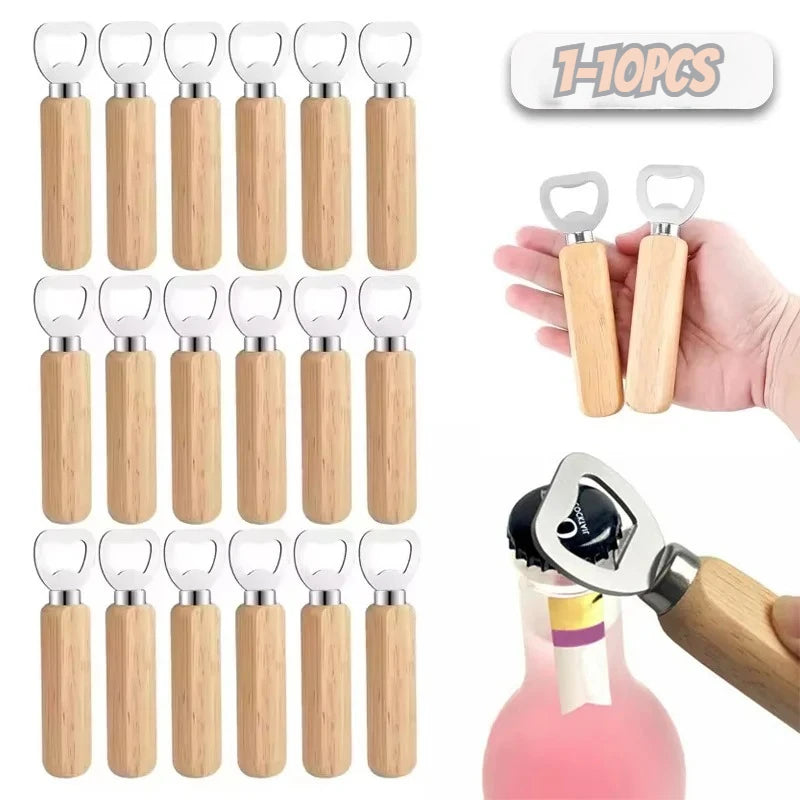 Wooden Handle Stainless Steel Bottle Opener – Bar & Kitchen Bottle Opener Babs