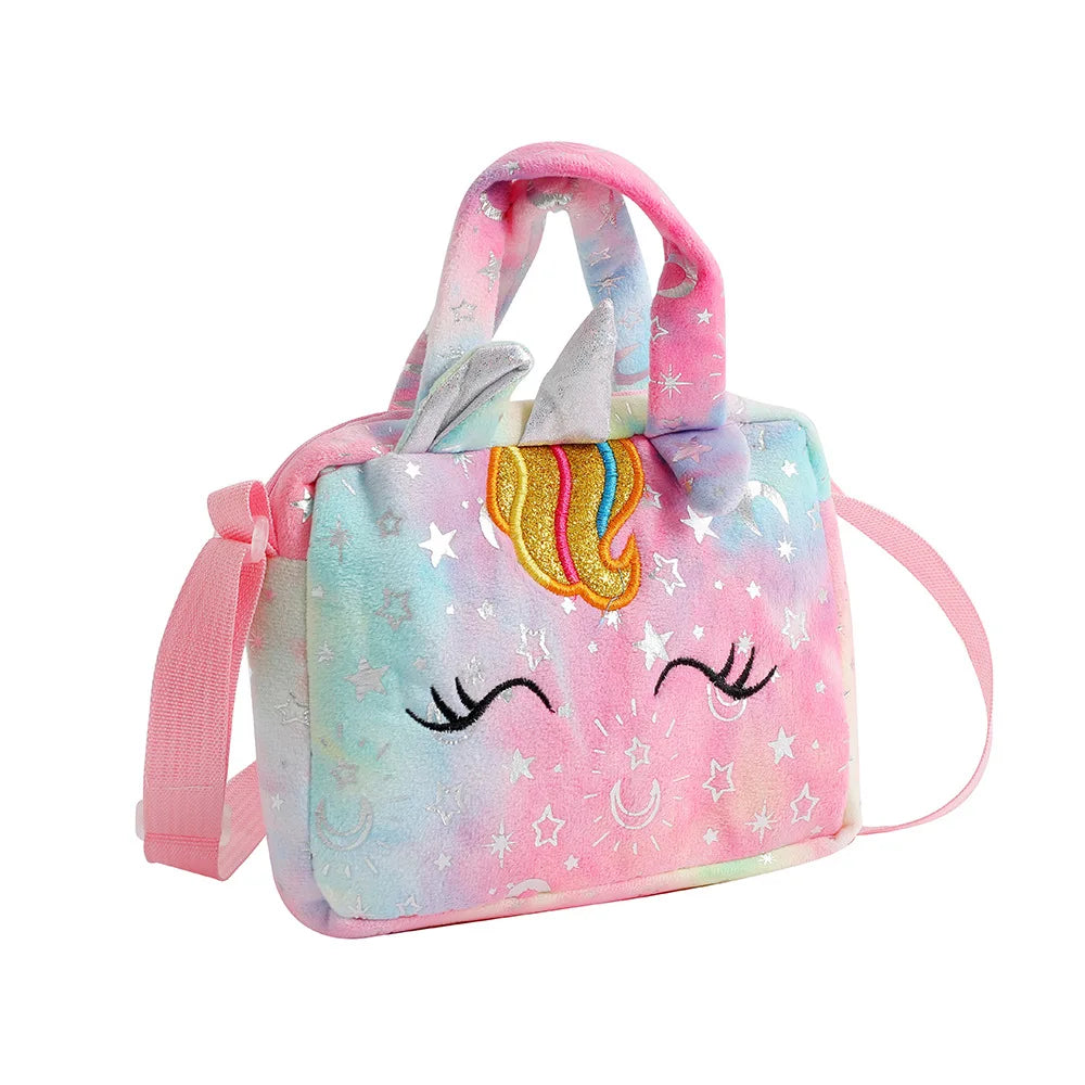 Unicorn Crossbody Bag for Girls – Cute Kids Shoulder Purse Kids Crossbody Bag Babs pink