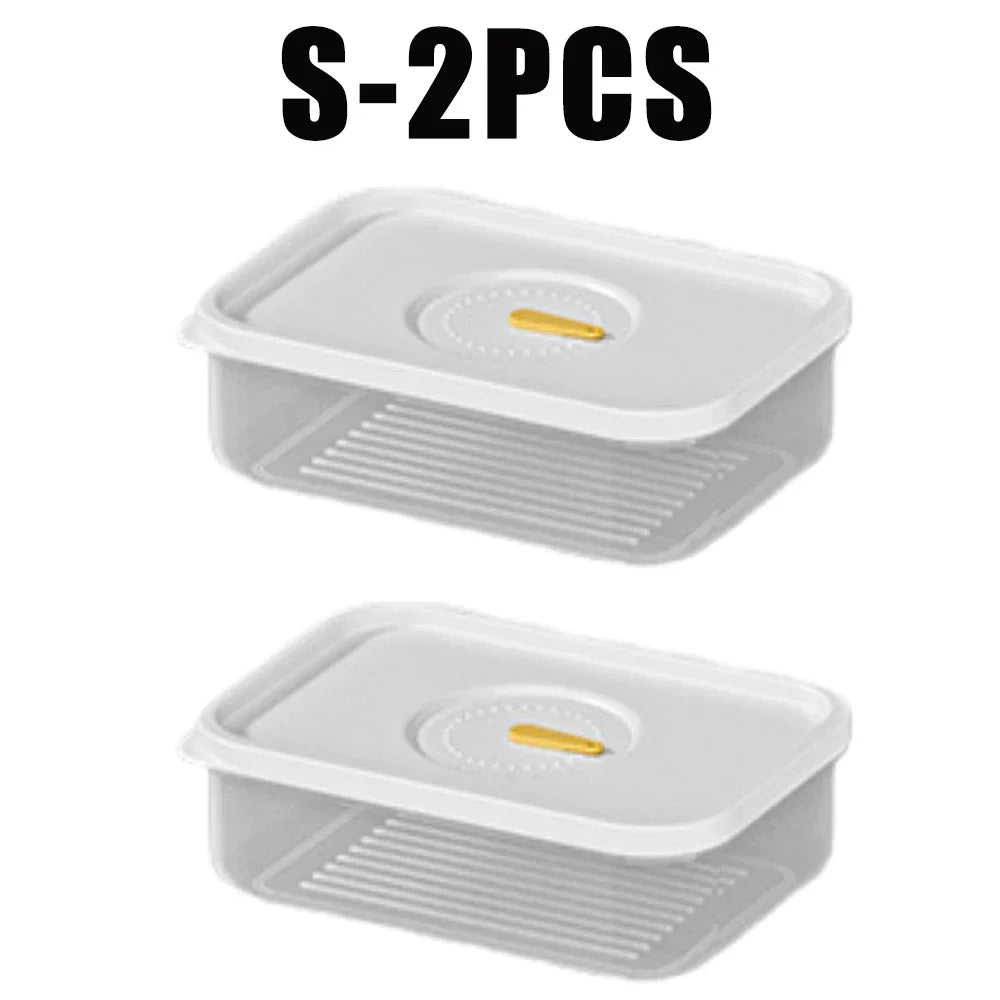 Lunch Meat & Cheese Keeper Container – Fridge Organizer Box Food Storage Container Babs S-2PCS