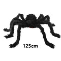 Lifelike Black Spider & Cobweb Halloween Decoration Set Halloween Decoration Set Babs 125cm black spider