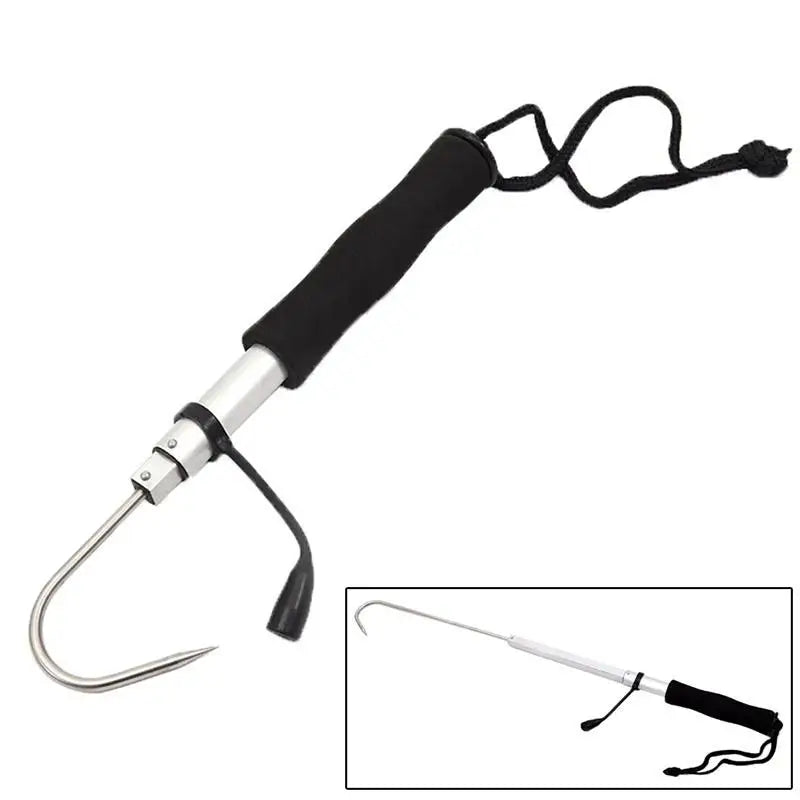 Telescopic Fish Gaff Hook – Aluminum & Stainless Steel, 60cm Fishing Gaff Hook Babs 60cm